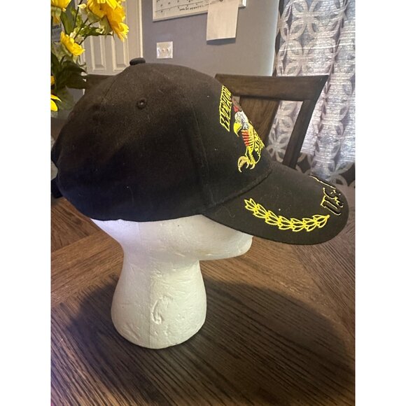 U.S. Army Embroidered Cap We Hold The Cards Since 1775 Eagle Crest Black Adjusta - Picture 3 of 10